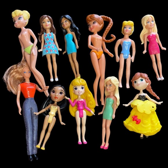 Lot of 11 doll’s random put together colorfull little girl toys - Picture 2 of 5